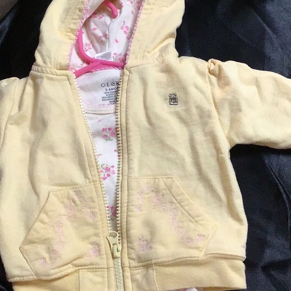 GEORGE Infants 3 piece outfit for fall 3-6 months yellow - Picture 2 of 10